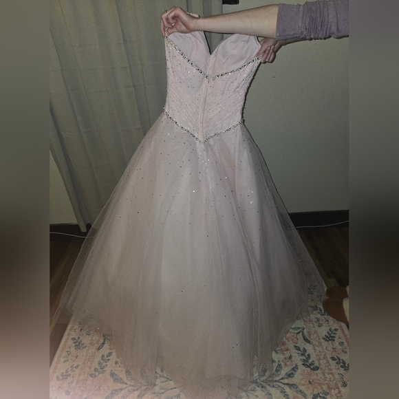 Morilee by Madeline Gardner Blush Tulle Ballgown | Prom Formal 0–2 - Picture 8 of 15